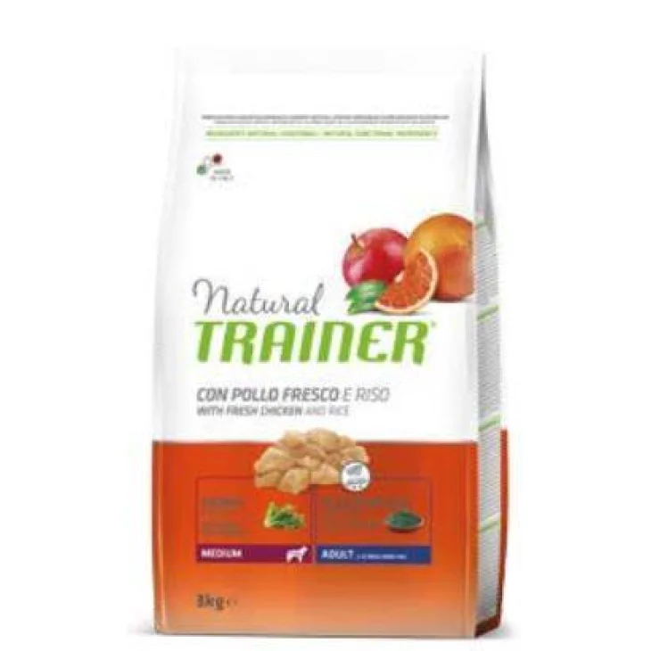 TRAINER NATURAL DOG MEDIUM ADULT POLLO FRESCO RISO E ALOE VERA 3 KG