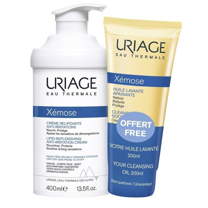 Uriage Xemose Crema anti-irritazioni da 400 ml + Olio da 200 ml