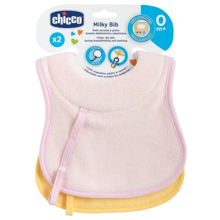 CHICCO BAVAGLINE 0M+ 2PZ ROSA