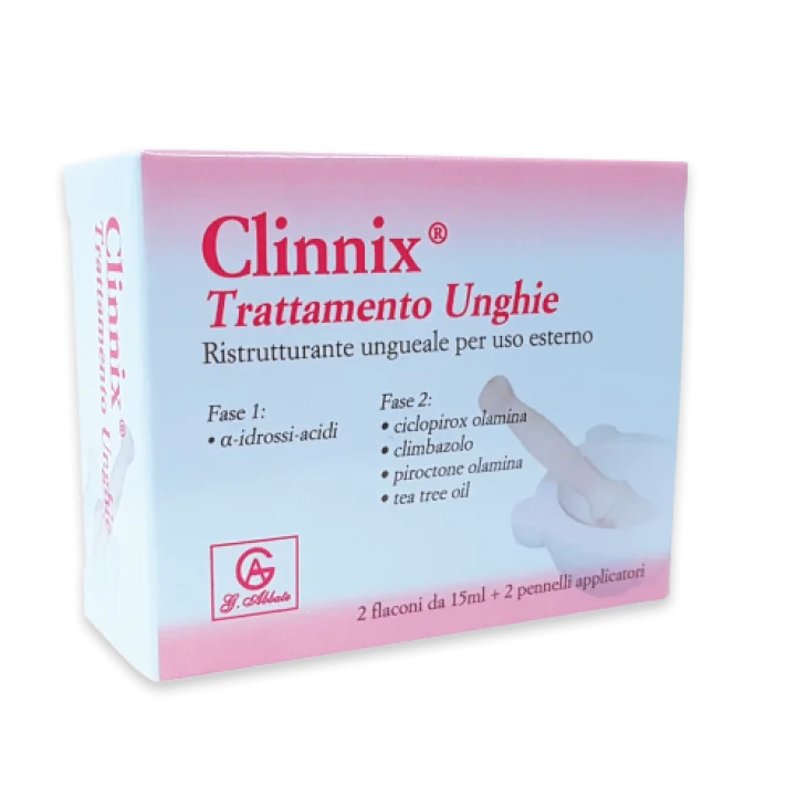 CLINNIX TRATTAMENTO UNGHIE 2 FLACONI 15 ML + 2 PENNELLI APPLICATORI