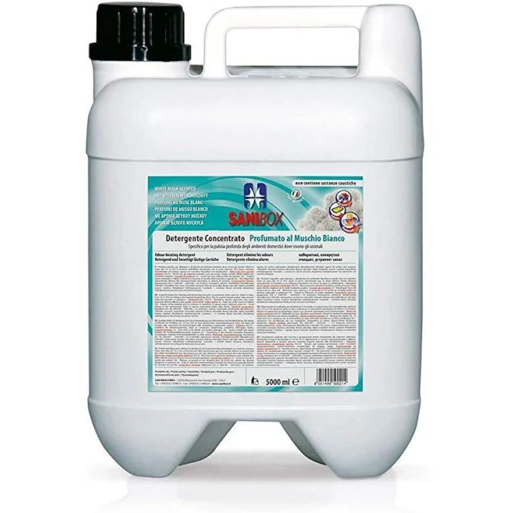 Sanibox Muschio Bianco Detergente Concentrato 5 Litri