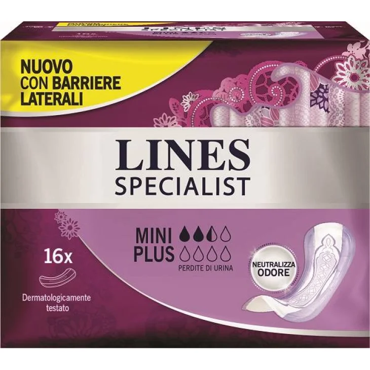 LINES SPECIALIST PANNOLONE MINI PLUS FARMA 16 PEZZI