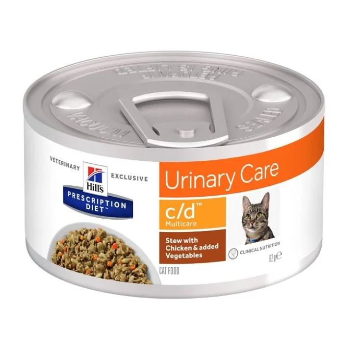 PRESCRIPTION DIET FELINE URINARY CARE C/D MULTICARE POLLO ESTUFATO 82 G