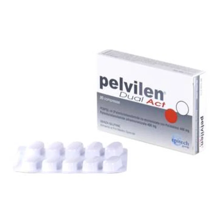 Pelvilen Dual Act per il dolore pelvico 20 Compresse