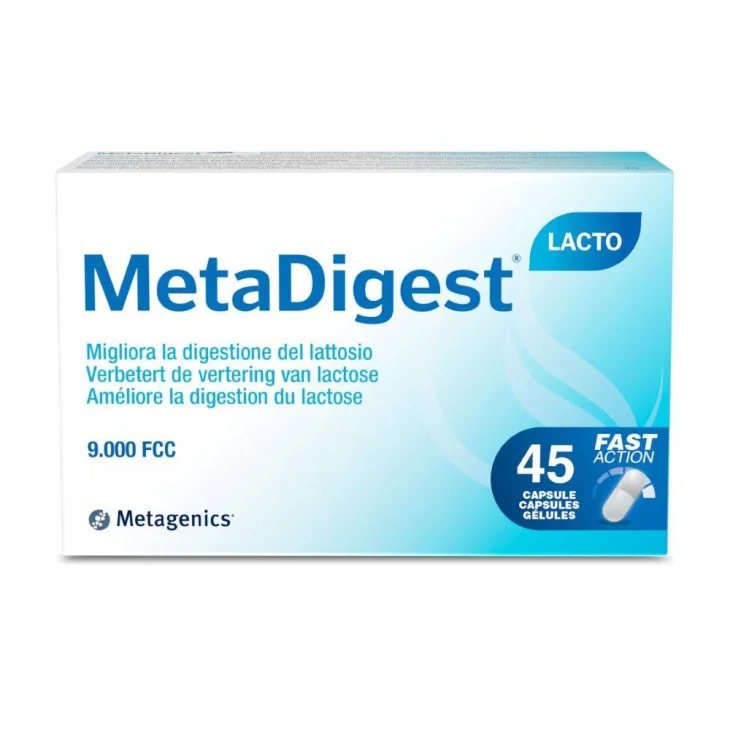 MetaDigest Lacto Integratore per la digestione del lattosio 45 capsule