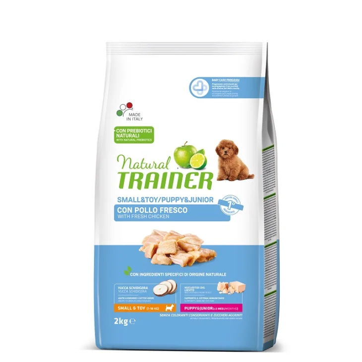 Natural Trainer Dog Small & Toy Puppy & Junior Pollo Fresco 2 Kg