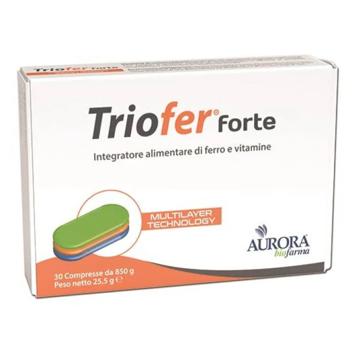 Triofer Forte Integratore di Ferro e Multivitaminico 30 Compresse