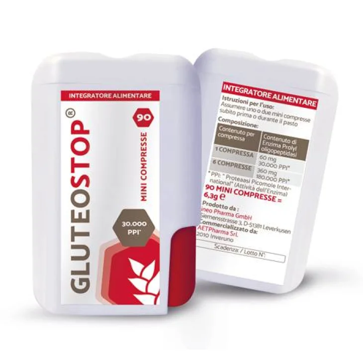 GluteoStop Integratore per la Digestione del Glutine 90 mini compresse