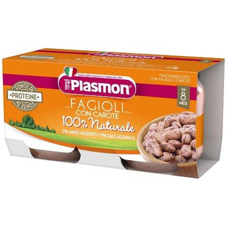 Plasmon Omogeneizzato Fagioli con Carote 2x80 g