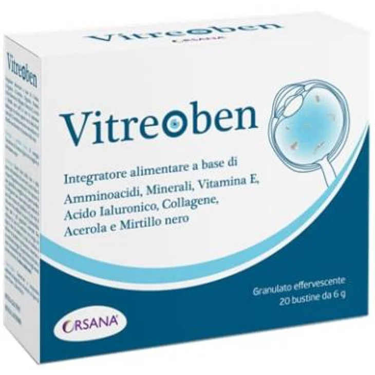 Vitreoben Integratore Collagene e Mirtillo per gli Occhi 20 bustine