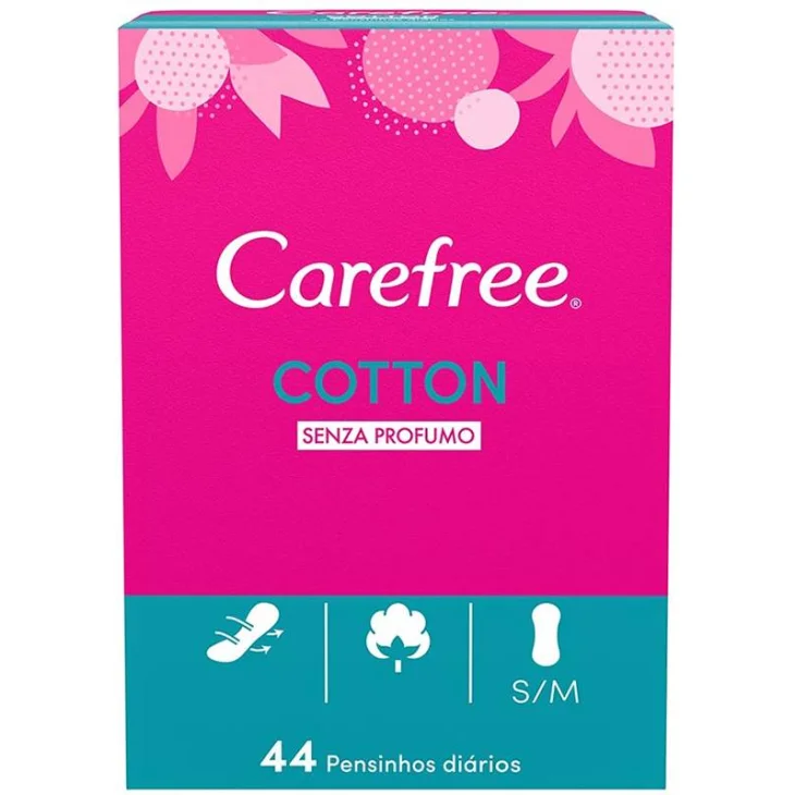 CareFree Cotton Salvaslip Senza Profumo 44 pezzi