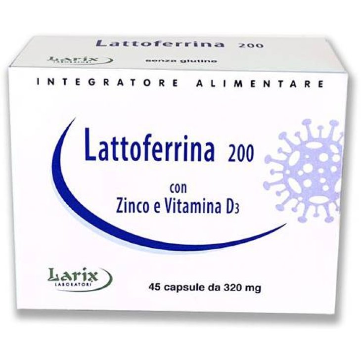 Lattoferrina 200  Integratore per Rafforzare il Sistema Immunitario 45 Capsule
