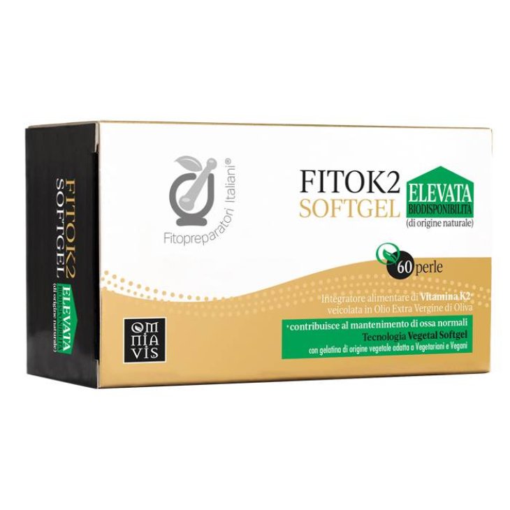 FitoK2 Integratore di Vitamina K2 per il Benessere delle Ossa 60 vegan soft gel
