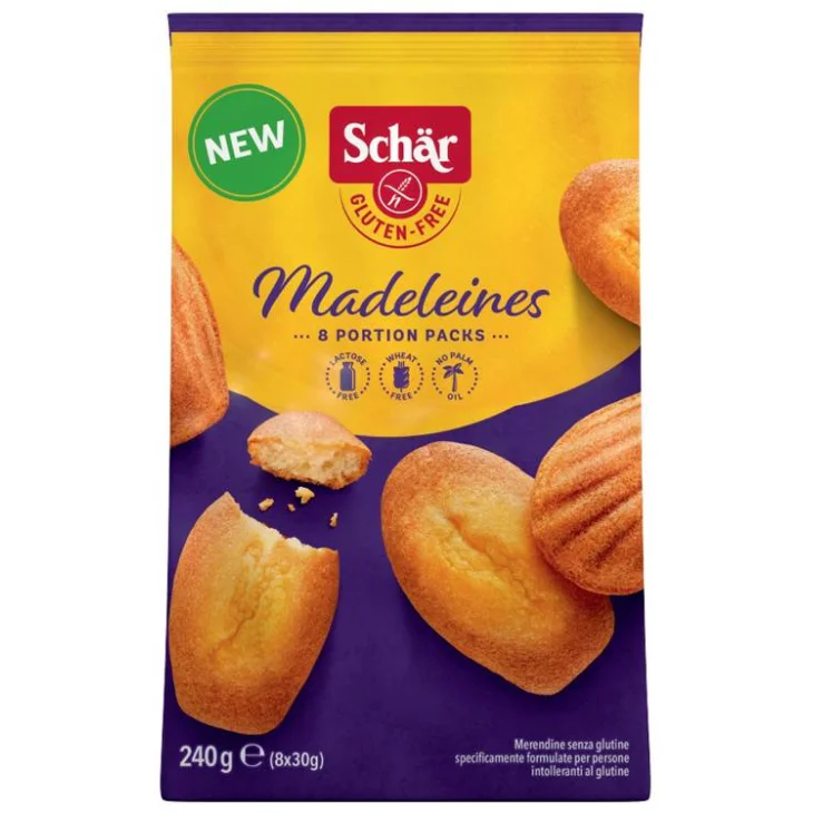 SCHAR MADELEINES SENZA LATTOSIO 8 PORZIONI DA 30 G