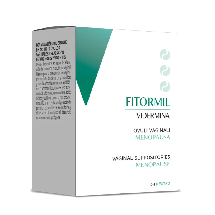 Vidermina Fitormil MD Ovuli Vaginali per la Donna in Menopausa 10 ovuli Vidermina Fitormil MD Ovuli Vaginali per la Donna in Menopausa 10 ovuli