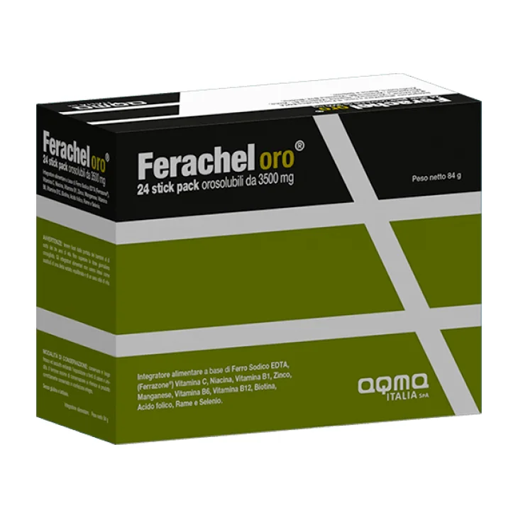 Ferachel Oro Integratore a base di Ferro 24 stick pack