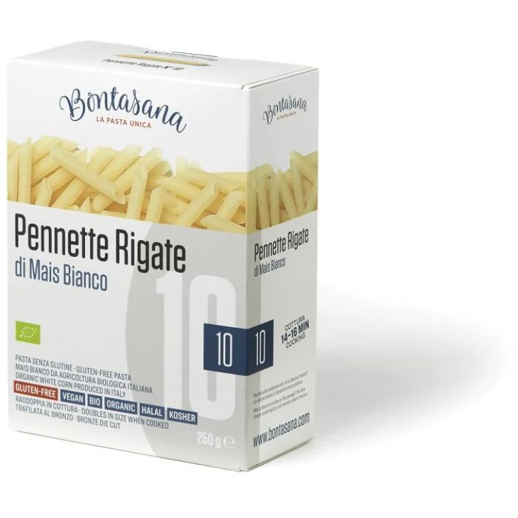 BONTASANA PENNETTE RIGATE MAIS BIANCO 250 G