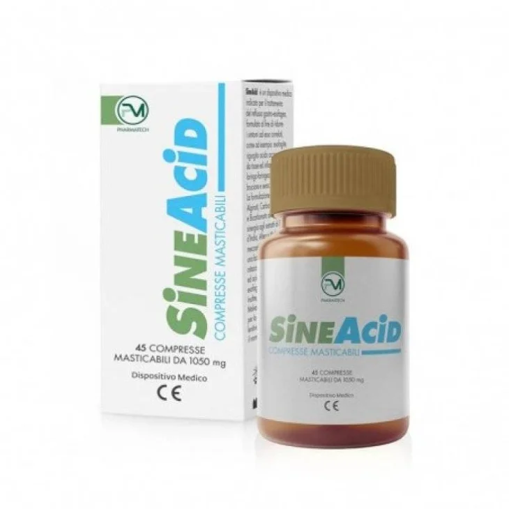 SineAcid Integratore conto l'Acidità 45 Compresse Masticabili