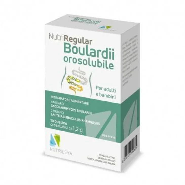 Nutriregular Boulardii Integratore per il Benessere Intestinale 14 Bustine