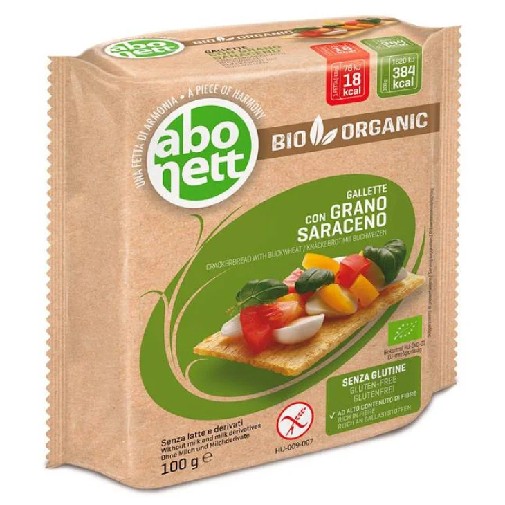 ABONETT GALLETTE CON GRANO SARACENO BIO SENZA LATTE E DERIVATI 100 G