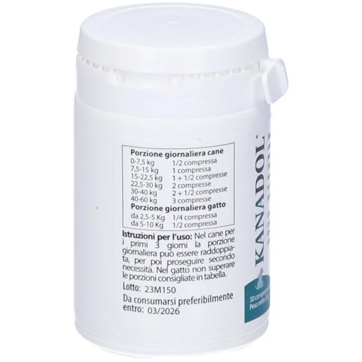 Aurora Biofarma Kanadol Mangime Complementare Cani e Gatti 30 compresse