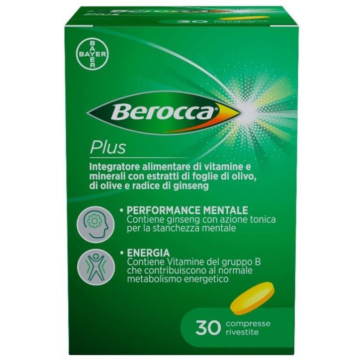 Berocca Plus Integratore di Vitamine e Minerali 30 Compresse