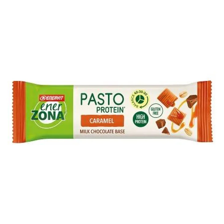Enerzona Pasto Barretta Proteica Sostituto del Pasto Gusto Milk Caramel 55 g