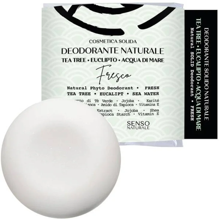 SENSONATURALE DEODORANTE FRESCO TEA TREE + EUCALIPTO + ACQUADI MARE SAPONETTA 25 G