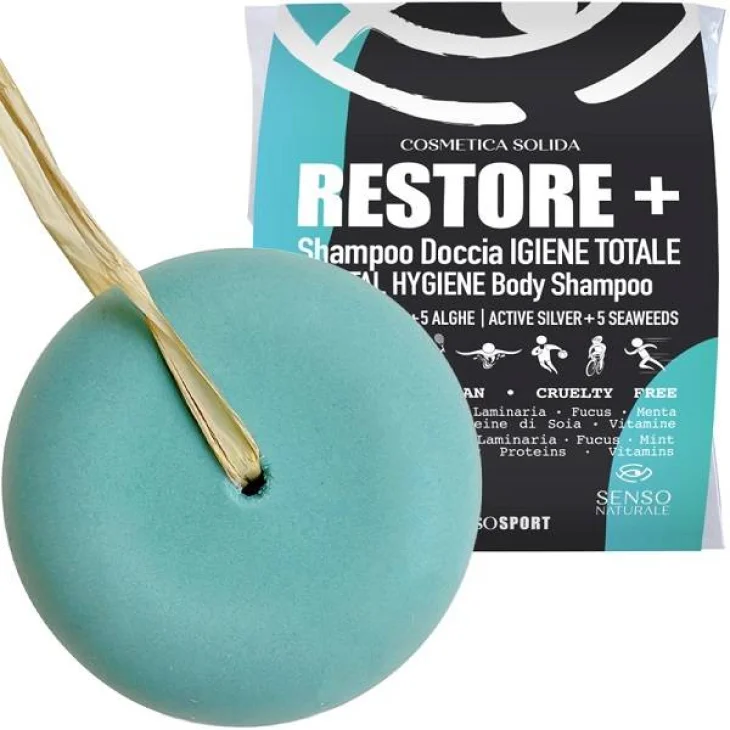 SENSONATURALE SHAMPOO DOCCIA IGIENIZZANTE RESTORE+ SAPONETTA65 G