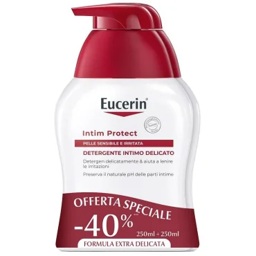 Eucerin Intim-Protect Detergente Intimo Delicato Bipacco 250 ml + 250 ml