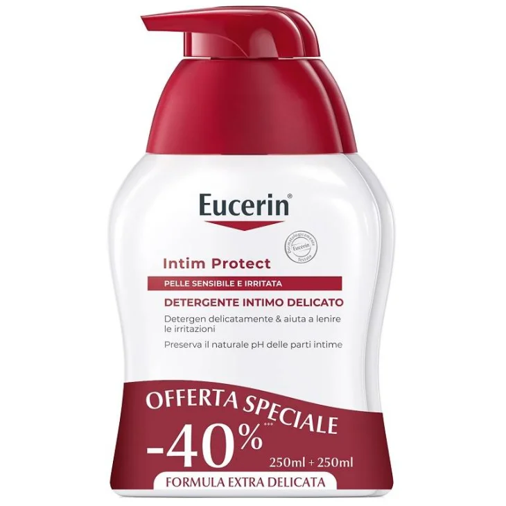 Eucerin Intim-Protect Detergente Intimo Delicato Bipacco 250 ml + 250 ml