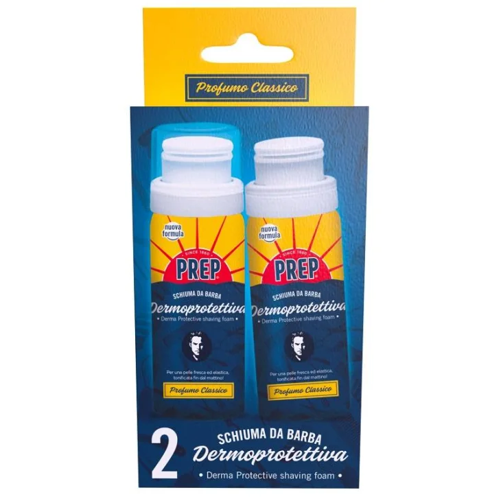 Prep Schiuma Barba Classica 2 Pezzi da 50 ml