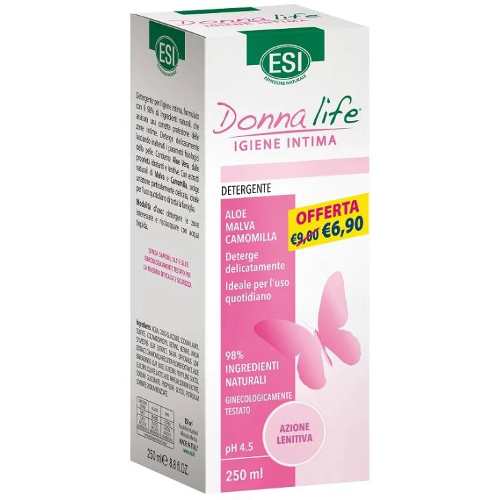 ESI DONNA LIFE IGIENE INTIMA DETERGENTE LENITIVO 250 ML