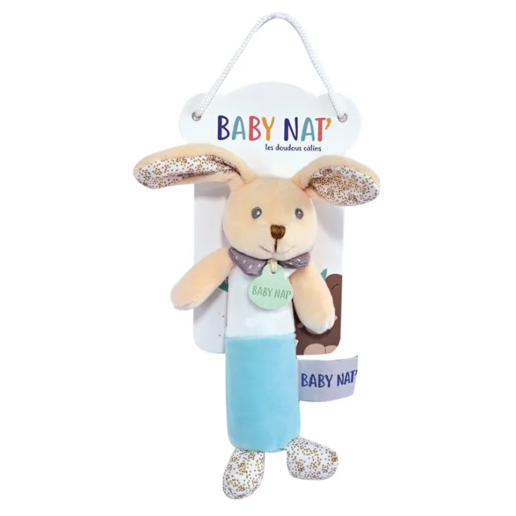 DOUDOU ET COMPAGNIE SONAGLIO SQUEAK CONIGLIO POUPI NATURE