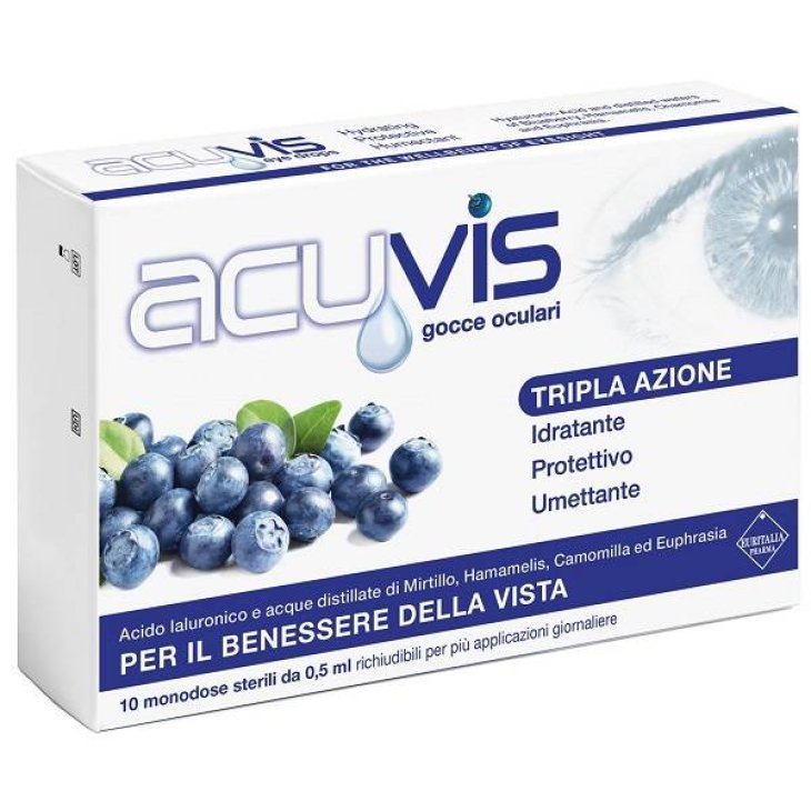 Acuvis Gocce Oculari Tripla Azione 10 flaconcini da 0,5 ml
