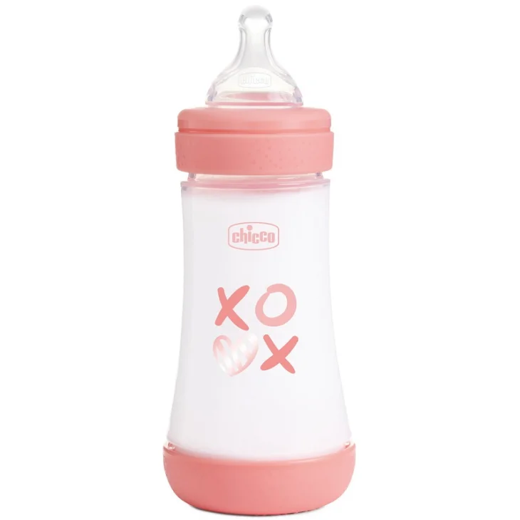 Chicco Biberon P5 240ml Med Silicone Girl Chicco Biberon P5 240ml Med Silicone Girl