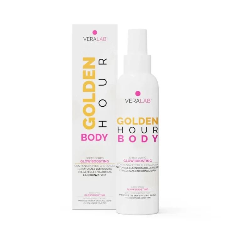 Veralab Golden Hour Body Spray Corpo per Pelle Luminosa e Sana 150 ml Veralab Golden Hour Body Spray Corpo per Pelle Luminosa e Sana 150 ml