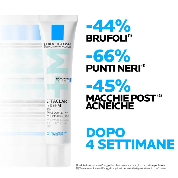 La Roche Posay Effaclar Duo +M Trattamento Tripla Correzione Anti-Acne Brufoli Imperfezioni Viso 40 ml