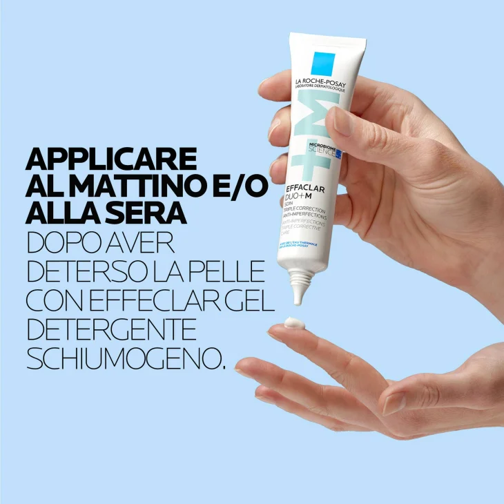 La Roche Posay Effaclar Duo +M Trattamento Tripla Correzione Anti-Acne Brufoli Imperfezioni Viso 40 ml