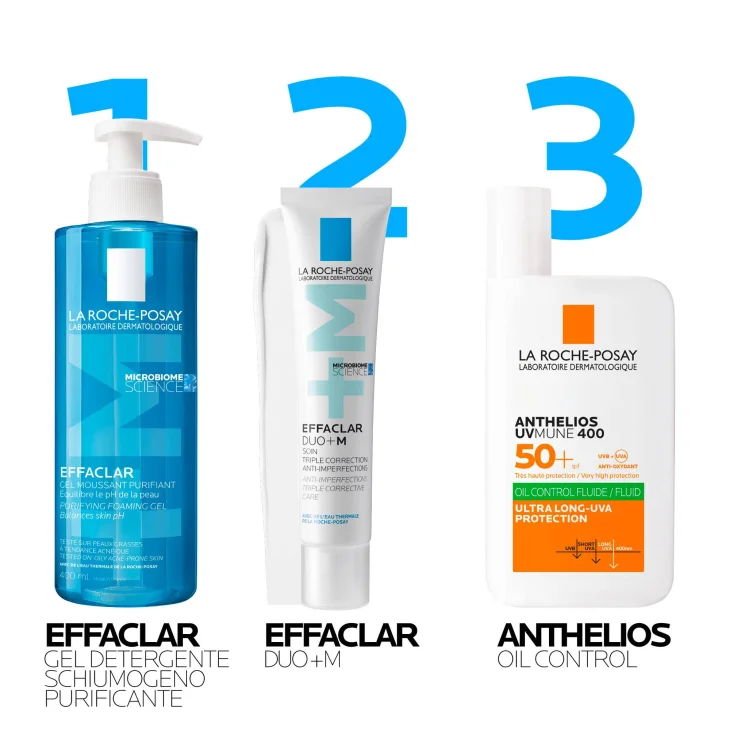 La Roche Posay Effaclar Duo +M Trattamento Tripla Correzione Anti-Acne Brufoli Imperfezioni Viso 40 ml
