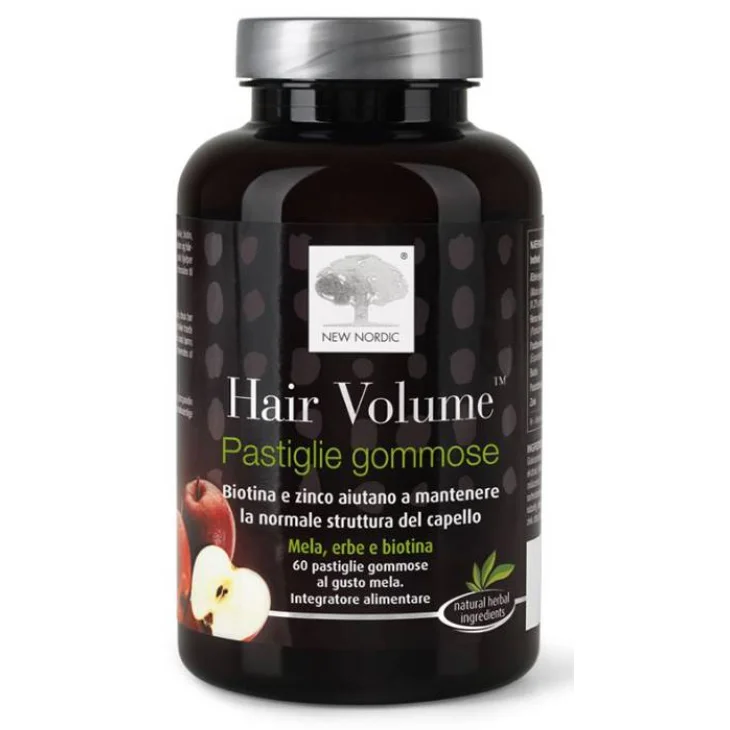 New Nordic Hair Volume Integratore per il Benessere di Capelli e Unghie 60 pastiglie gommose
