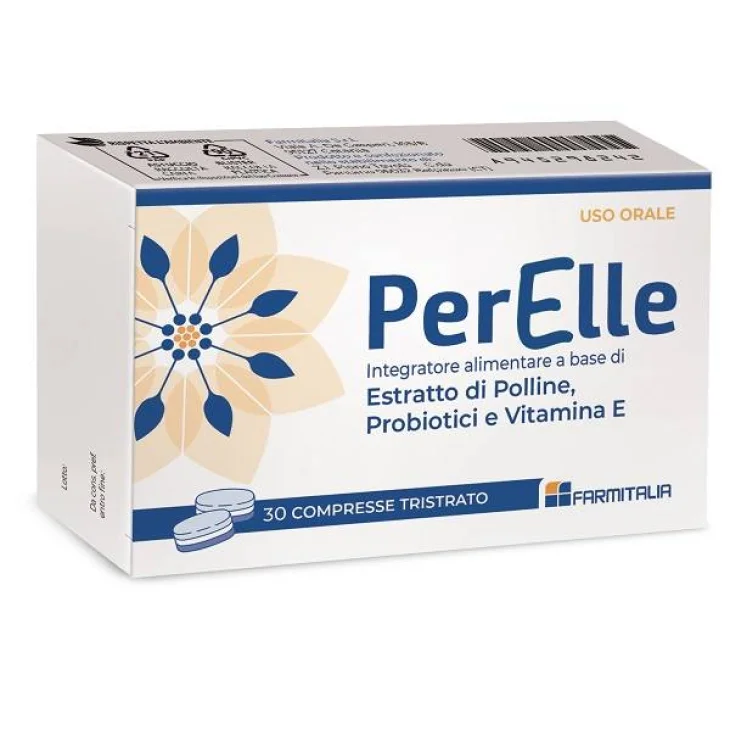Perelle Integratore a base di estratto di polline, probiotici e vitamina 30 compresse tristrato