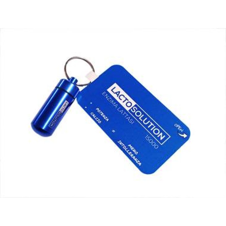 Lactosolution 1500 Integratore a base di enzima lattasi con aggiunta di calcio 15 compresse con portapillole