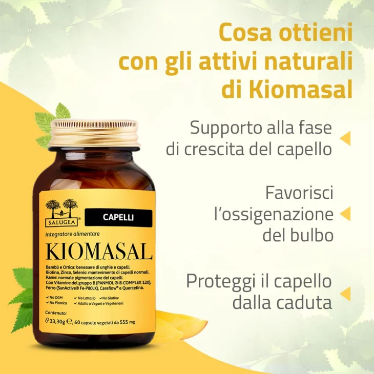 Salugea Kiomasal Integratore per unghie e capelli 60 capsule