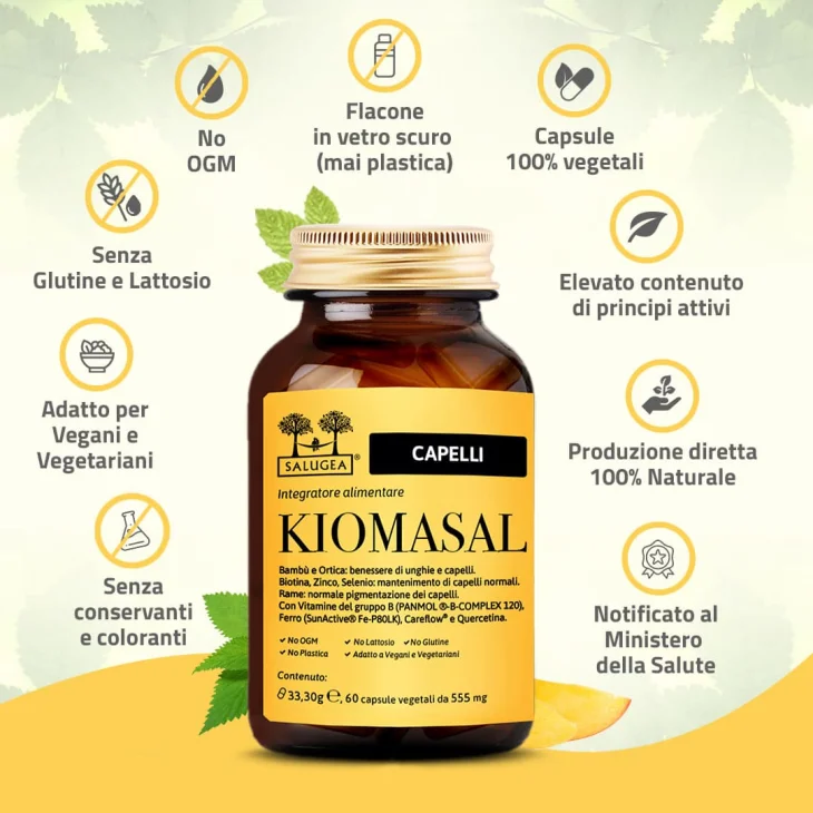 Salugea Kiomasal Integratore per unghie e capelli 60 capsule
