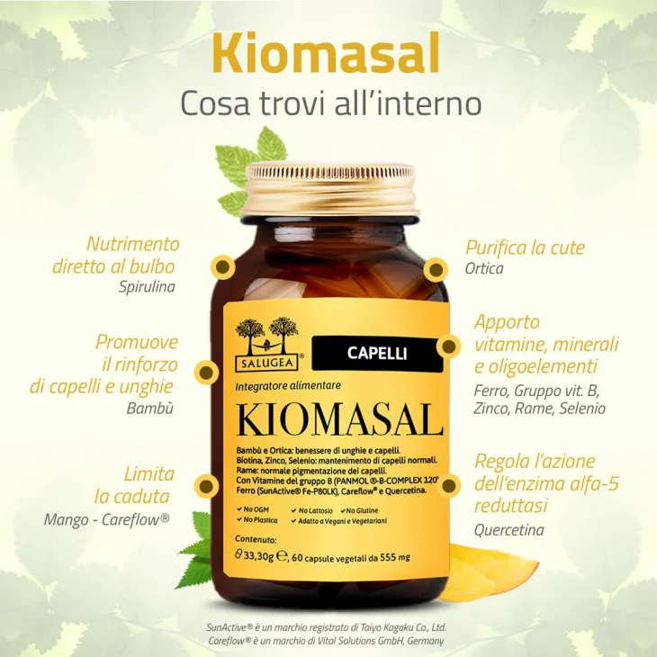 Salugea Kiomasal Integratore per unghie e capelli 60 capsule