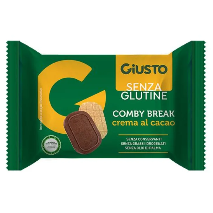 Giusto Comby Break con Crema Cacao Wafer Senza Glutine 26 g