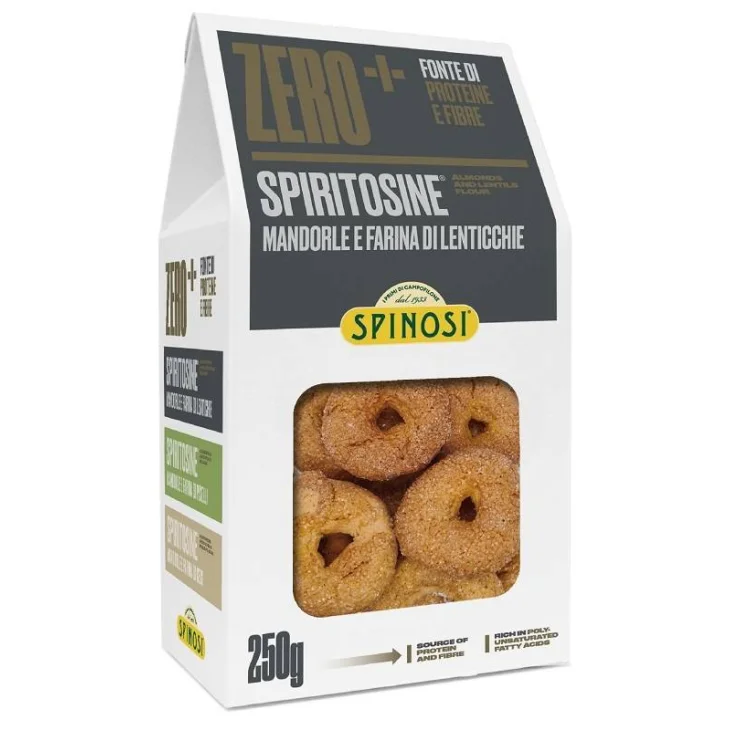 Zero+ Spiritosine con Mandorle e farina di lenticchie Biscotti 250 g