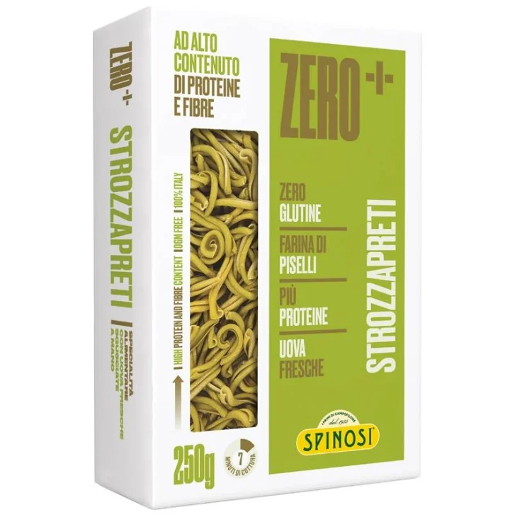 Zero+ Strozzapreti con Farina di Piselli Pasta dietetica 250 g
