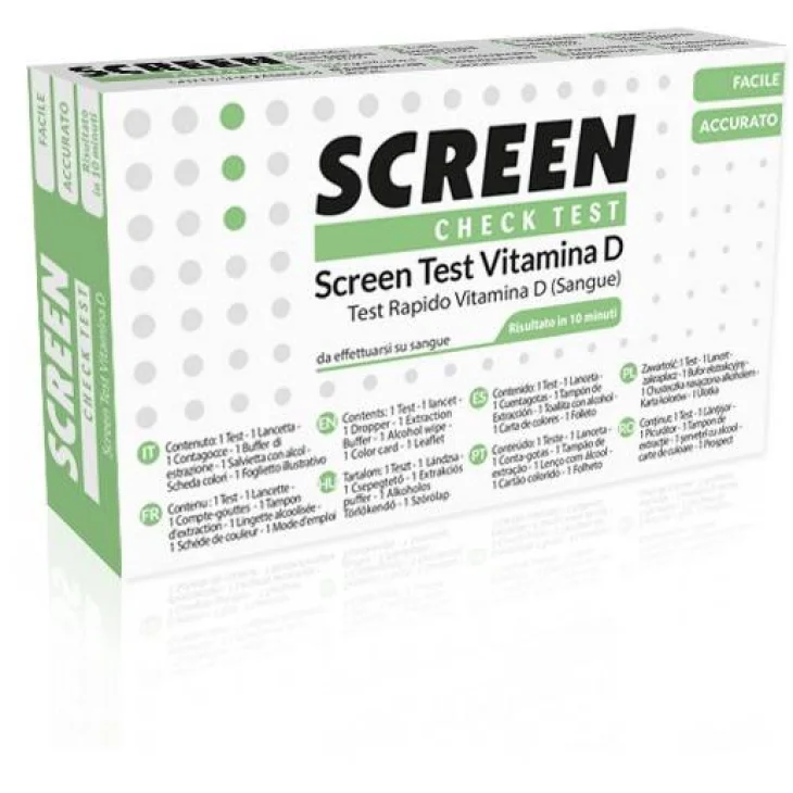 Screen Test Rapido 25-idrossivitamina D Pungidito Screen 1 Pezzo Test Vitamina D